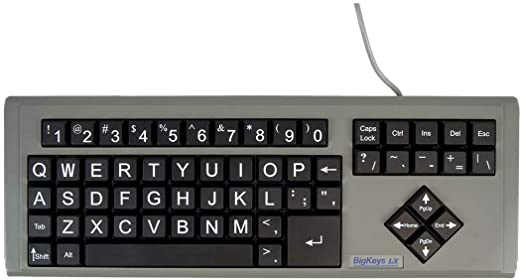 AbleNet BigKeys LX Large Print Computer Keyboard USB Wired