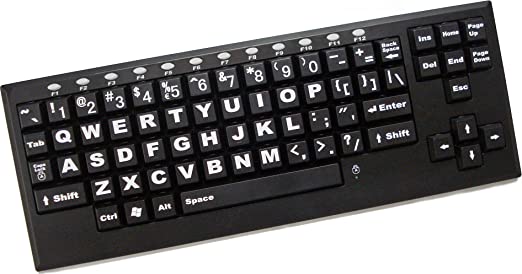 The Large-Key Wireless VisionBoard Computer Keyboard