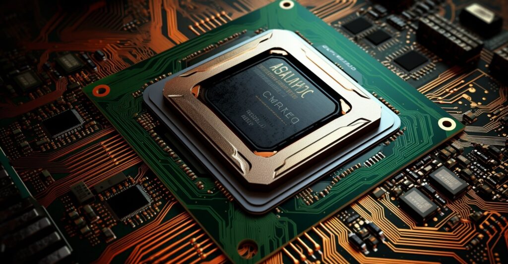 Close-up of an Intel Core i7 processor