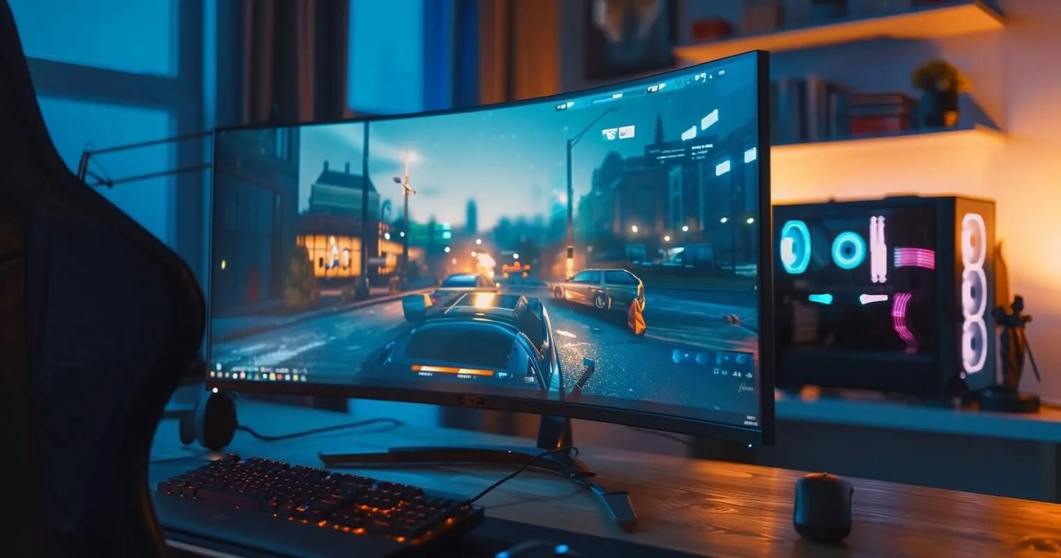 Monitor with overdrive setting